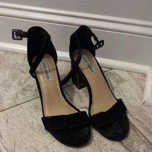 Steve Madden Black Strappy Heels